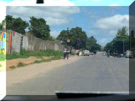 A main street in Nampula, Mozambique